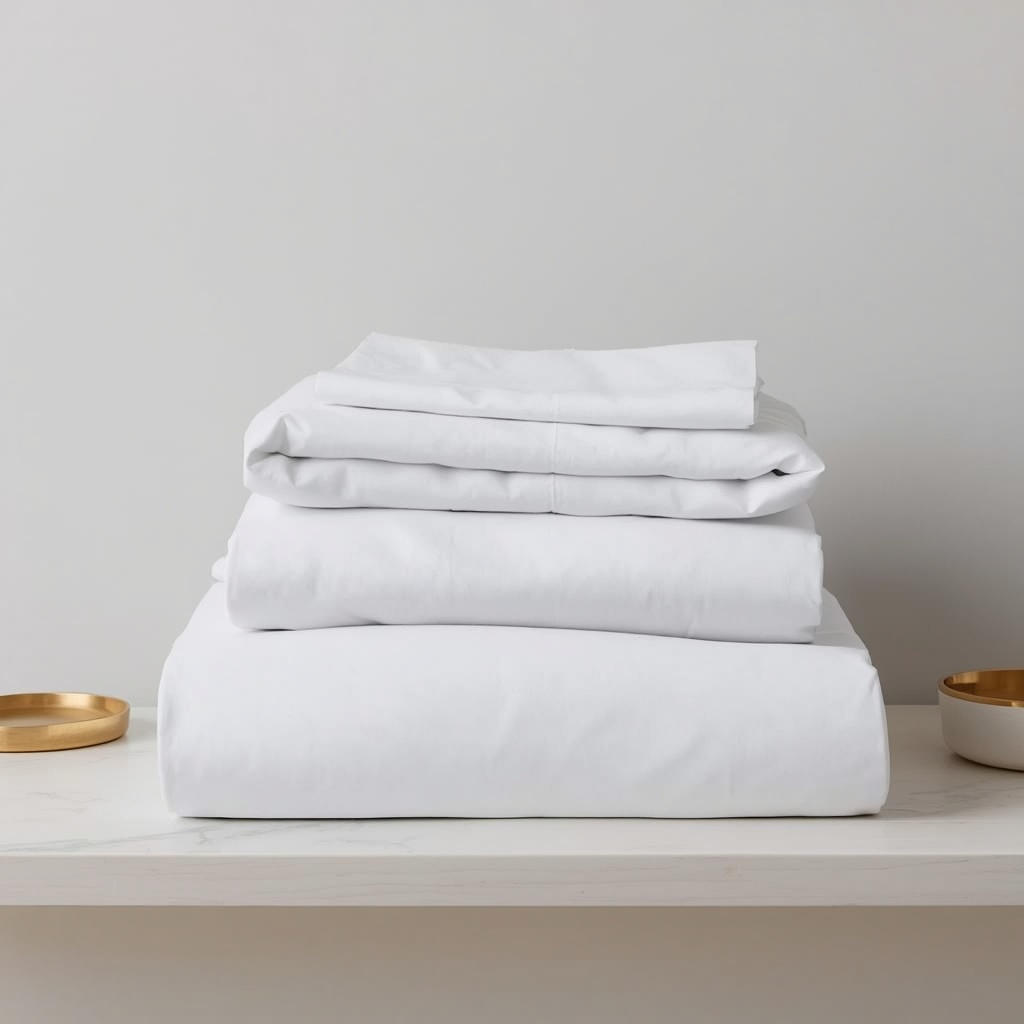 Percale Sheet Set — White