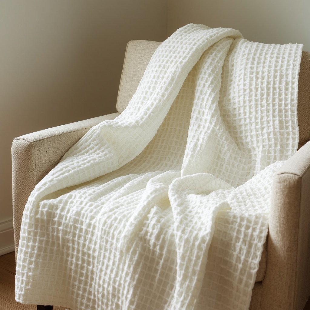 Waffle Weave Throw Blanket